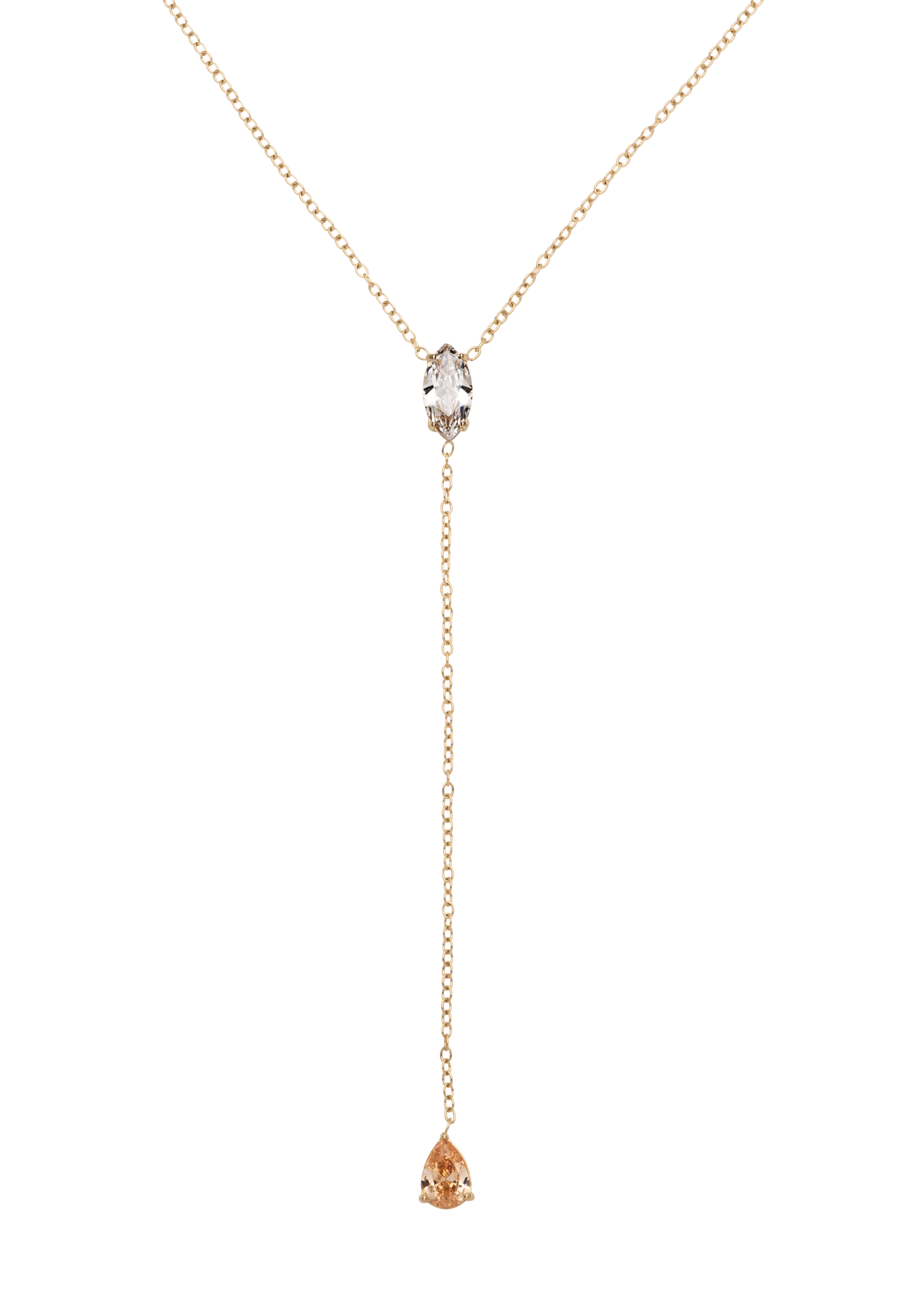 Golden drop necklace