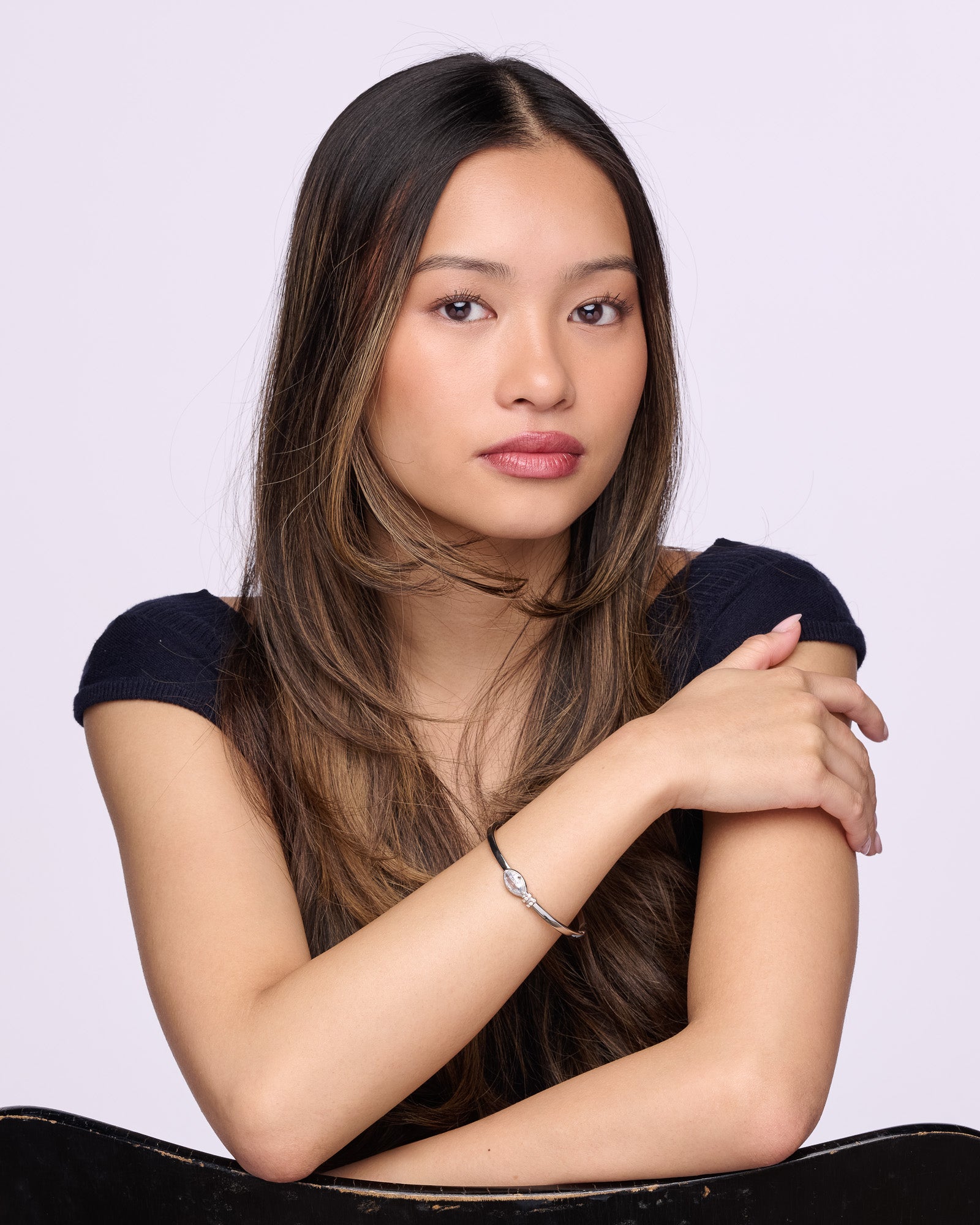 CELESTE MARQUISE BANGLE silver