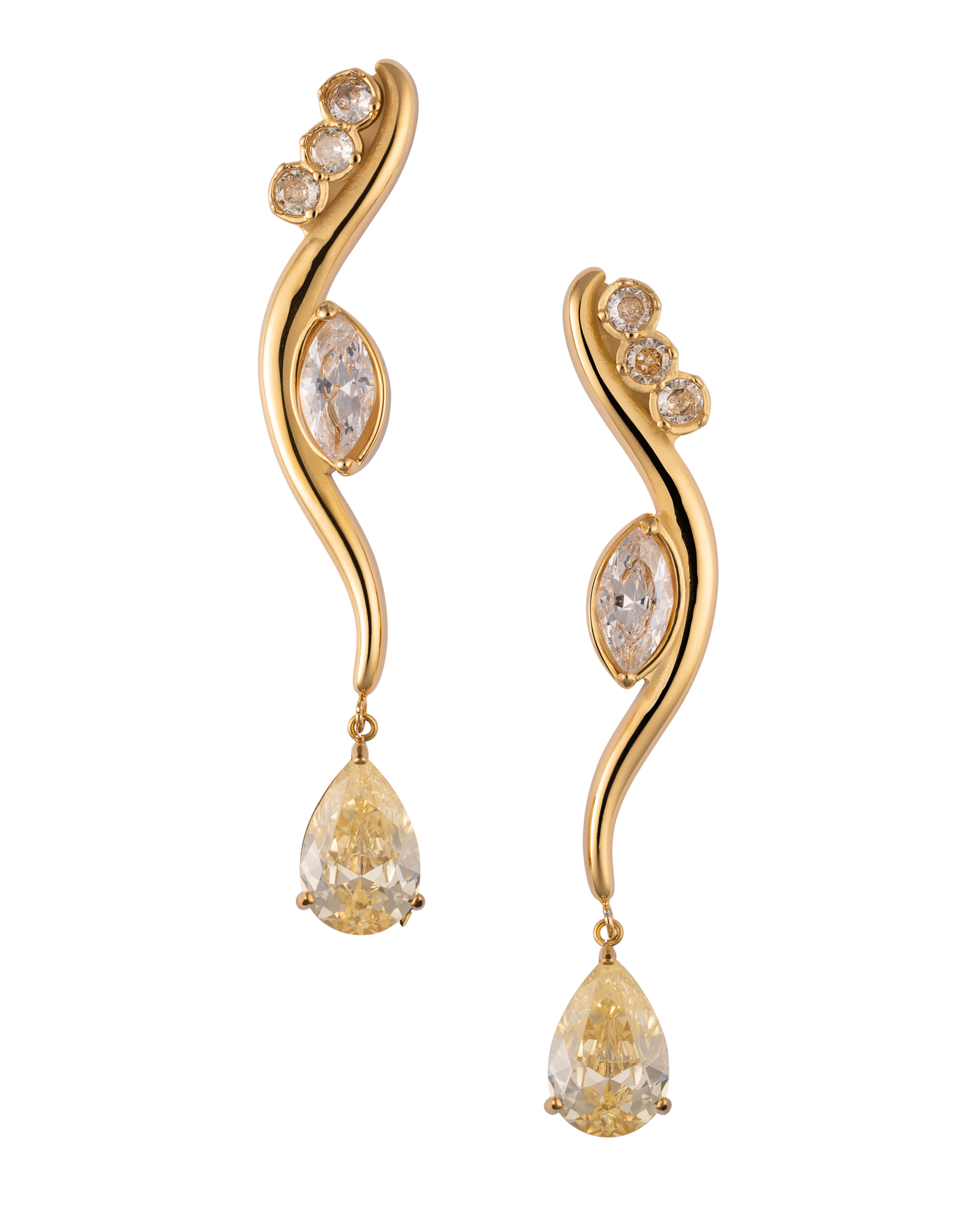 YELLOW DROP EARRINGS