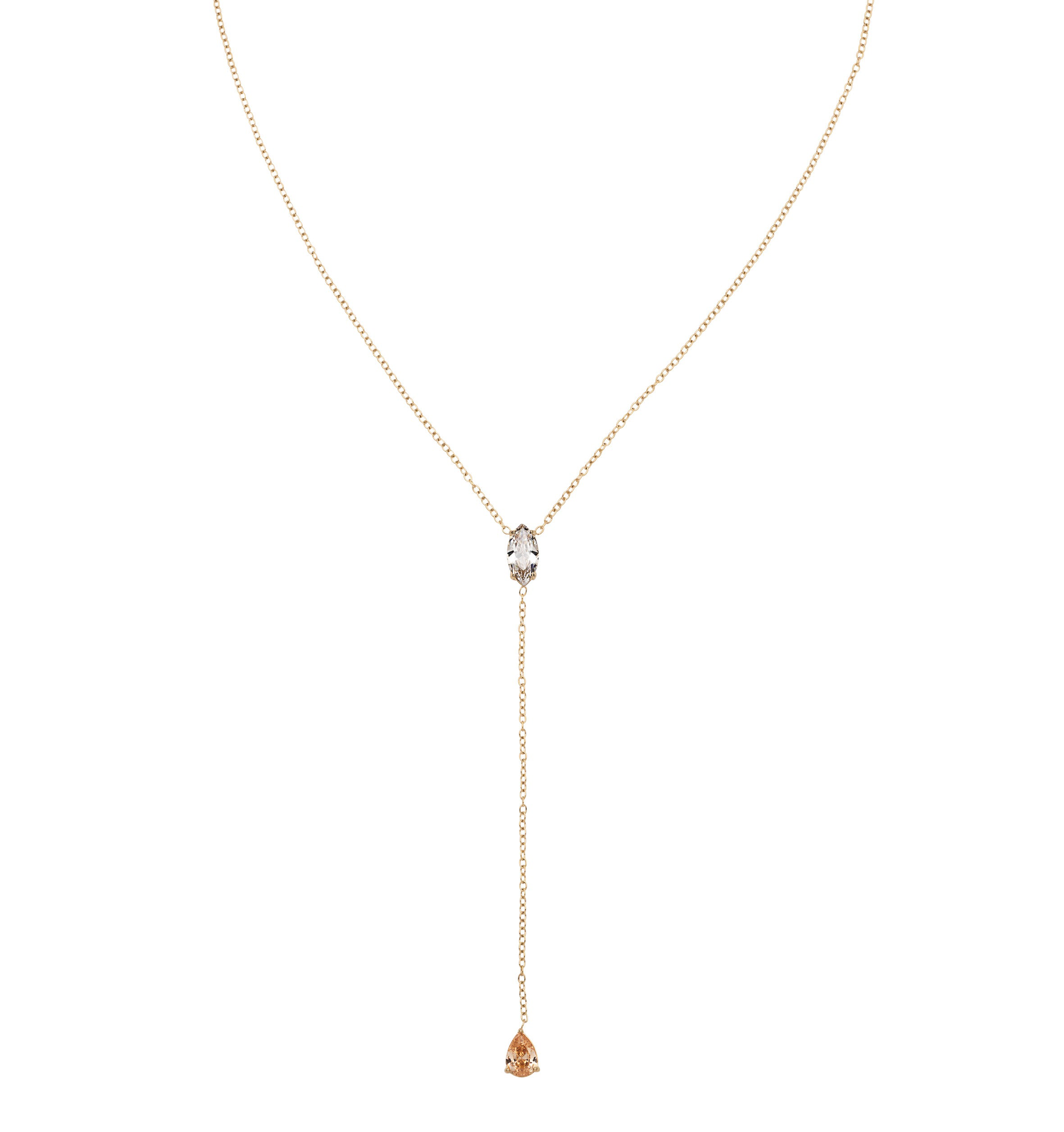 Golden drop necklace