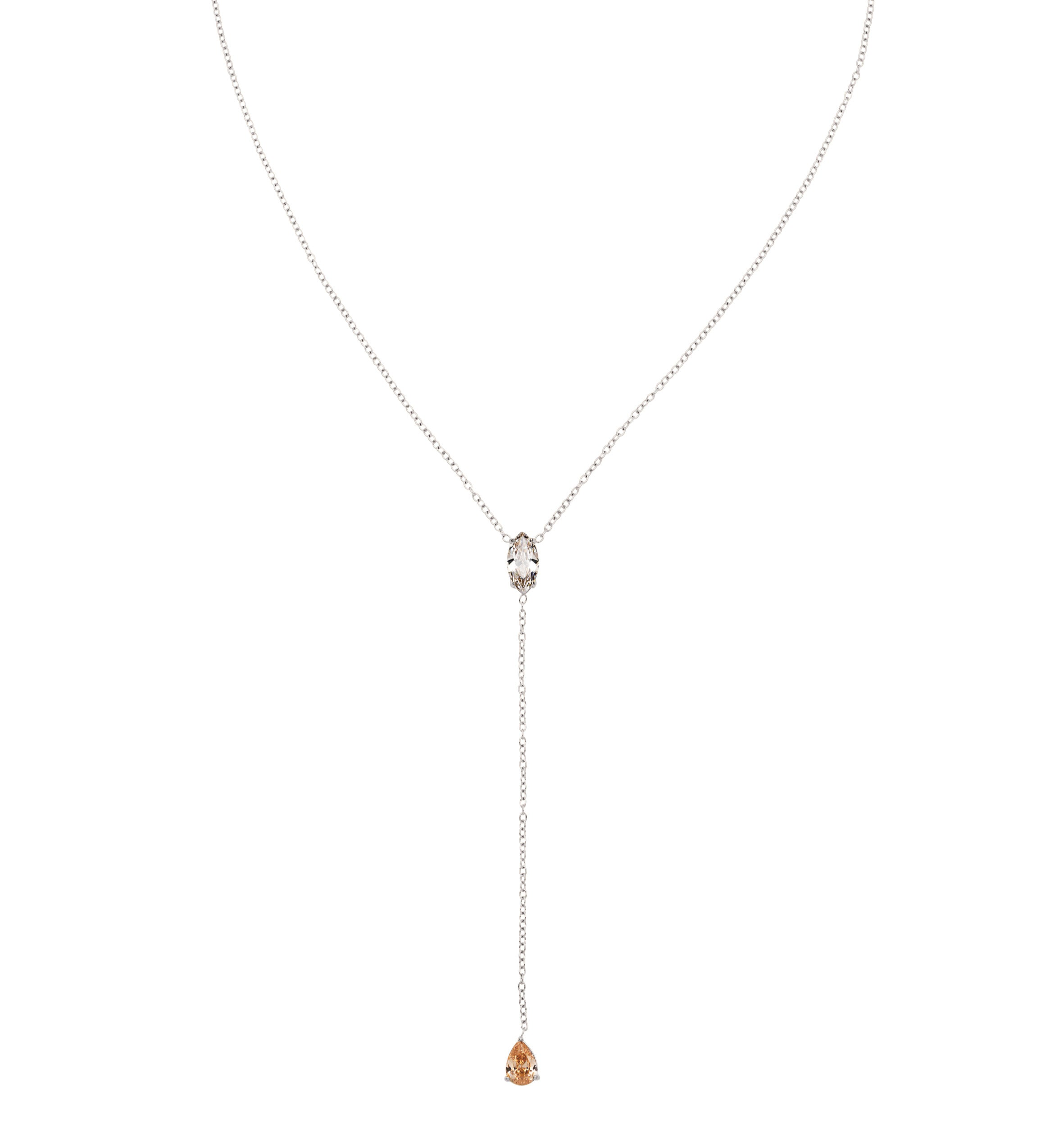 Golden drop necklace silver