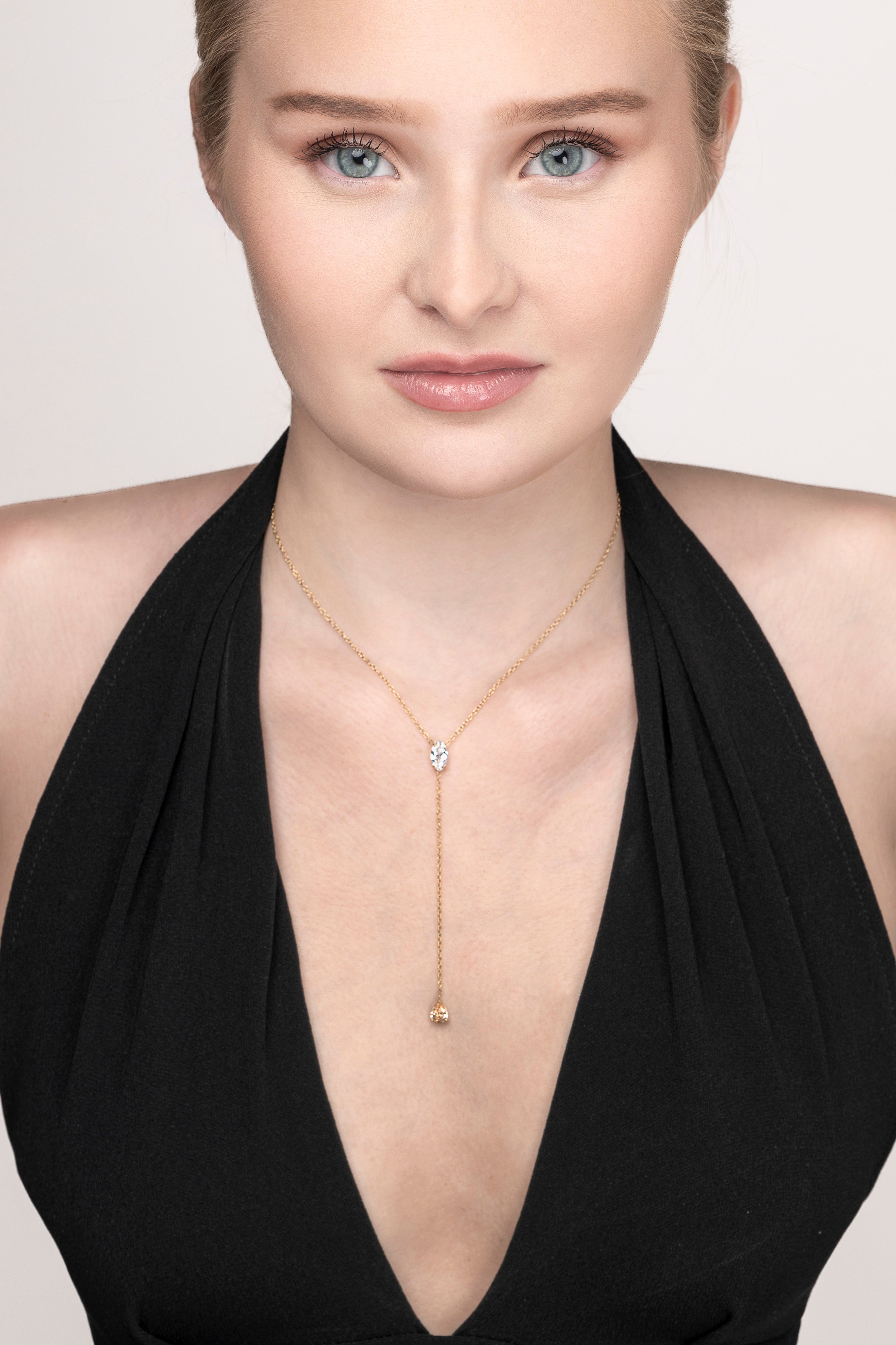 Golden drop necklace
