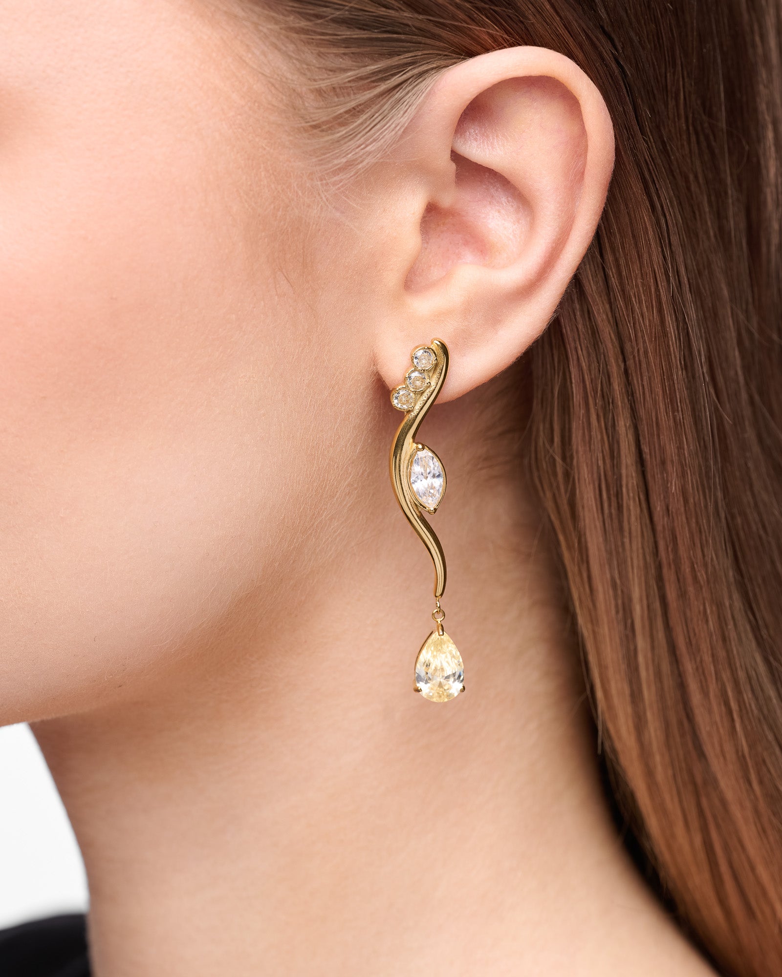 YELLOW DROP EARRINGS